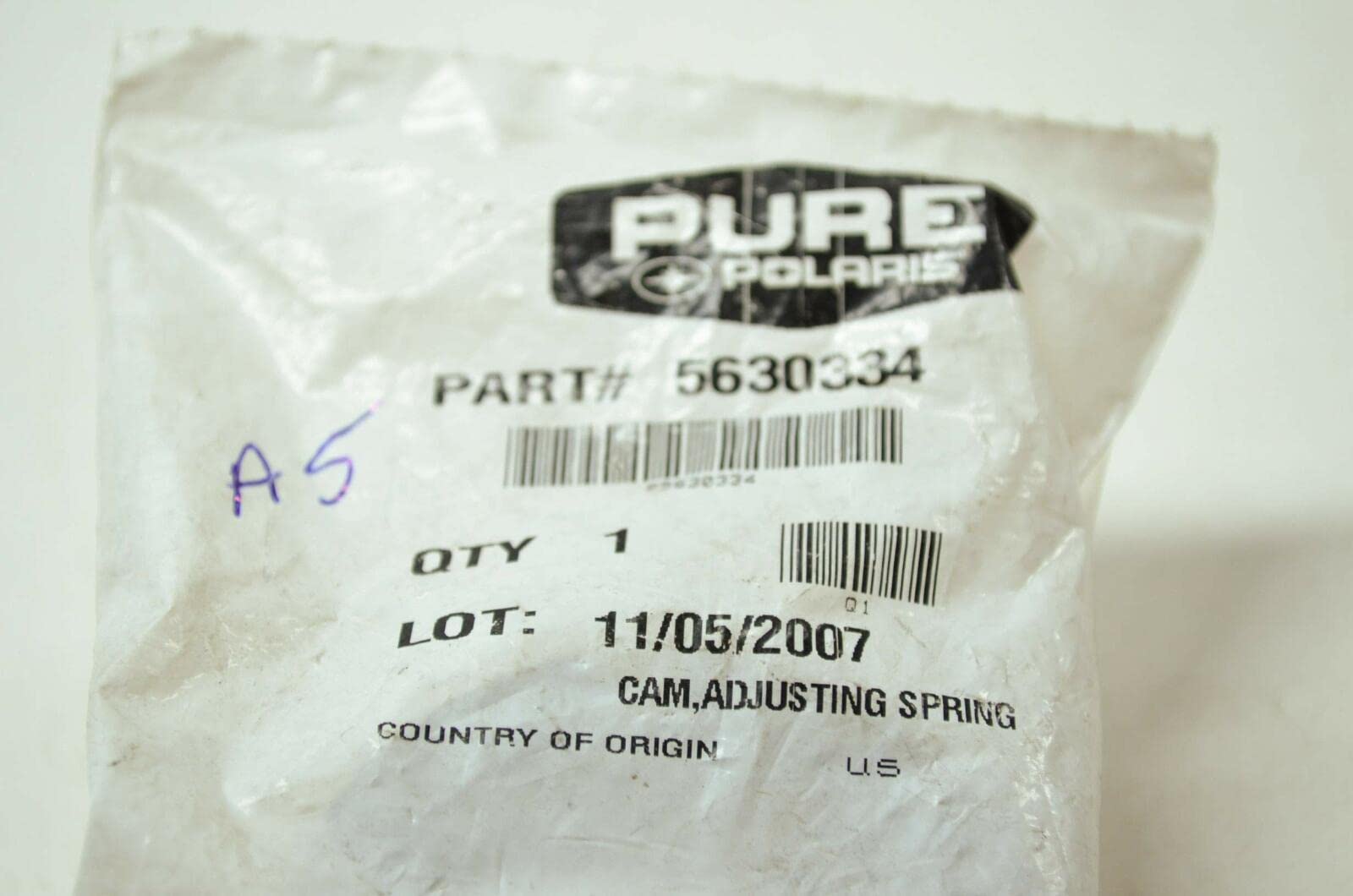 Polaris Atv Cam Adjusting Spring, Genuine Oem Part 5630334, Qty 1